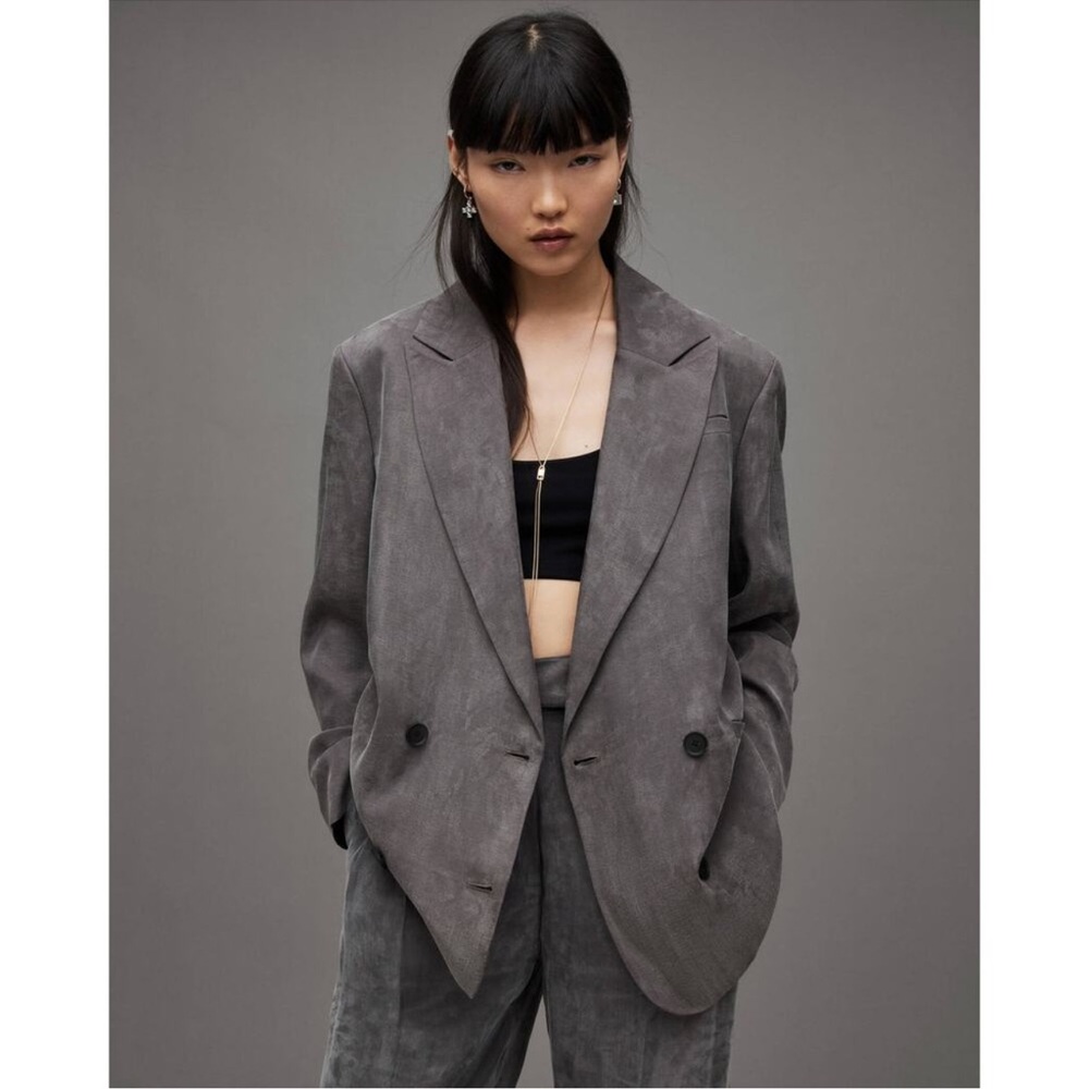 Allsaints Elle Blazer gray size US 4 UK 8